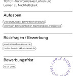 Studentische Hilfskraft für die Portfoliovernetzung im Projekt TORCH gesucht