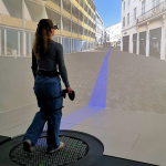 Erlebe Augmented-Reality-Navigation im Simulationslabor