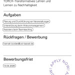 Studentische Hilfskraft (m/w/d) für das Projekt TORCH gesucht